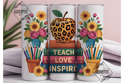 Teacher Appreciation Tumbler Wrap Sublimation sassyprint 
