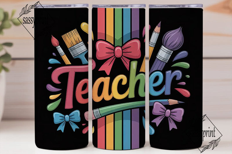 Teacher Appreciation Tumbler Wrap Sublimation sassyprint 