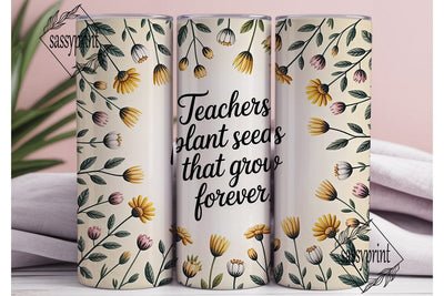 Teacher Appreciation Tumbler Wrap Sublimation sassyprint 