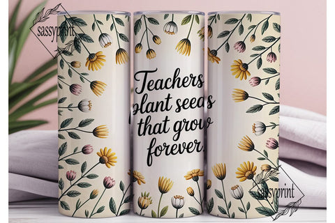 Teacher Appreciation Tumbler Wrap Sublimation sassyprint 