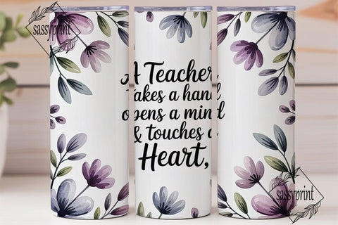 Teacher Appreciation Tumbler Wrap Sublimation sassyprint 