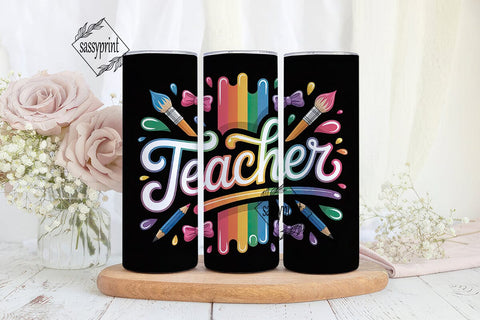Teacher Appreciation Tumbler Wrap Sublimation sassyprint 