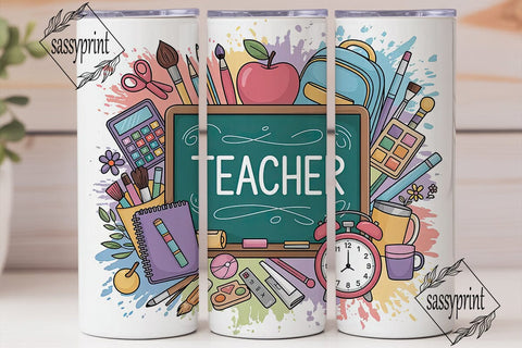 Teacher Appreciation Tumbler Wrap Sublimation sassyprint 