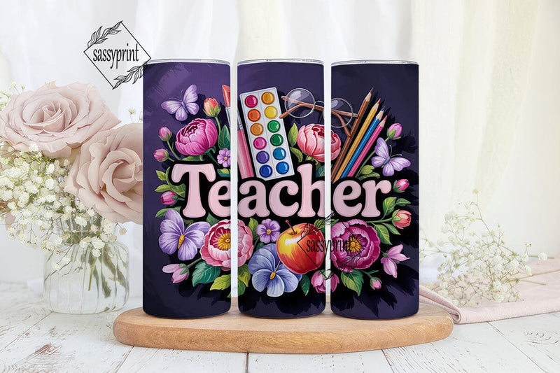 Teacher Appreciation Tumbler Wrap Sublimation sassyprint 