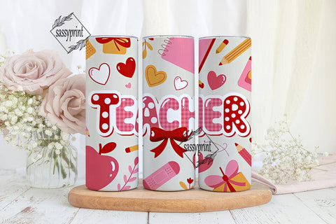 Teacher Appreciation Tumbler Wrap Sublimation sassyprint 
