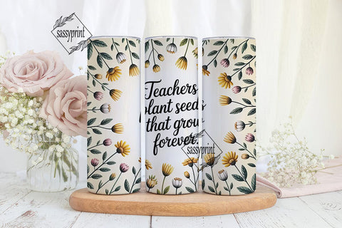 Teacher Appreciation Tumbler Wrap Sublimation sassyprint 