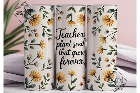 Teacher Appreciation Tumbler Wrap Sublimation sassyprint 