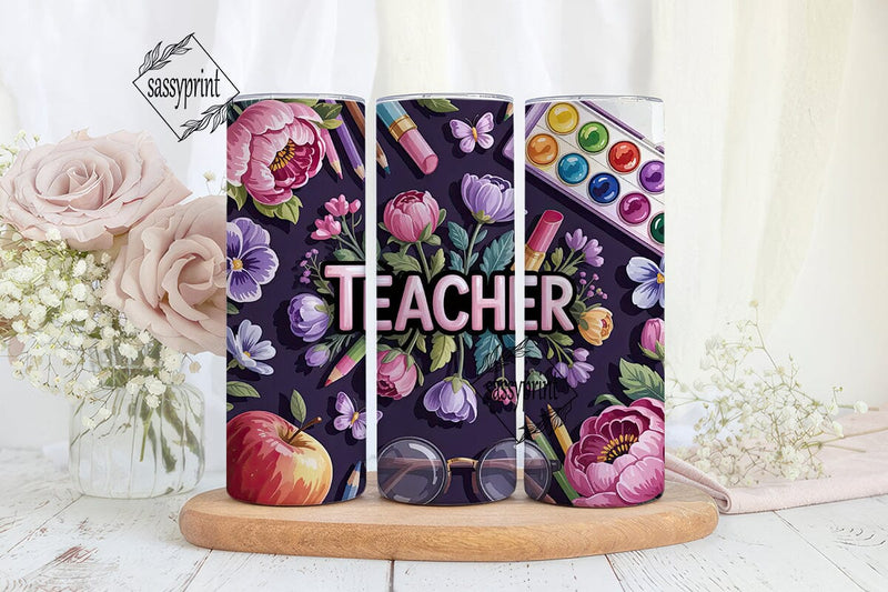 Teacher Appreciation Tumbler Wrap Sublimation sassyprint 