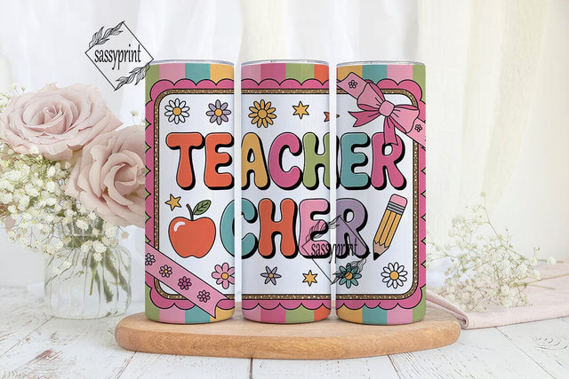 Teacher Appreciation Tumbler Wrap Sublimation sassyprint 