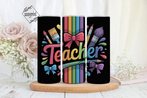 Teacher Appreciation Tumbler Wrap Sublimation sassyprint 