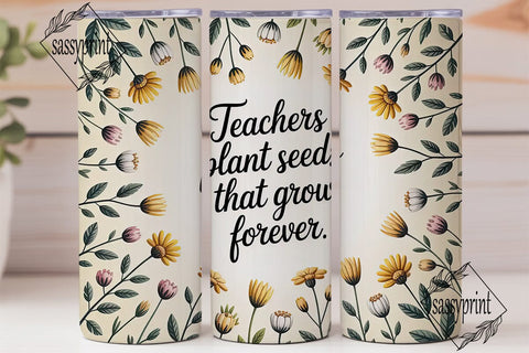 Teacher Appreciation Tumbler Wrap Sublimation sassyprint 