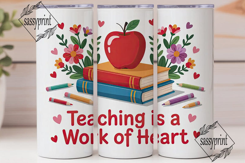Teacher Appreciation Tumbler Wrap Sublimation sassyprint 