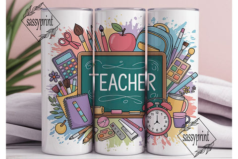 Teacher Appreciation Tumbler Wrap Sublimation sassyprint 