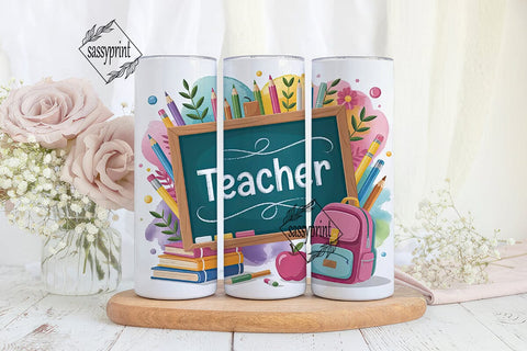 Teacher Appreciation Tumbler Wrap Sublimation sassyprint 