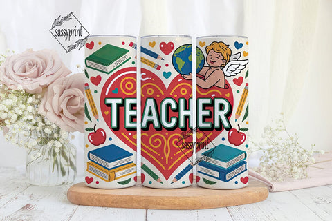 Teacher Appreciation Tumbler Wrap Sublimation sassyprint 