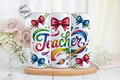 Teacher Appreciation Tumbler Wrap Sublimation sassyprint 