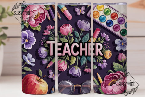 Teacher Appreciation Tumbler Wrap Sublimation sassyprint 