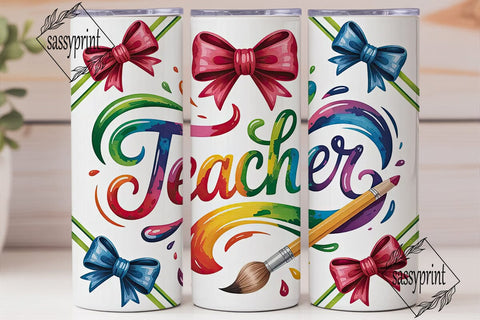 Teacher Appreciation Tumbler Wrap Sublimation sassyprint 