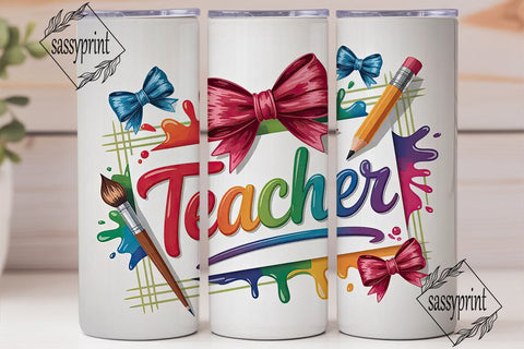 Teacher Appreciation Tumbler Wrap Sublimation sassyprint 