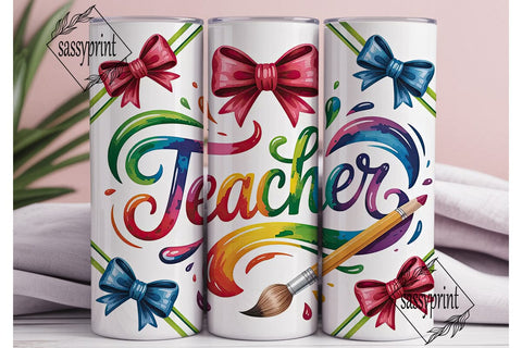 Teacher Appreciation Tumbler Wrap Sublimation sassyprint 