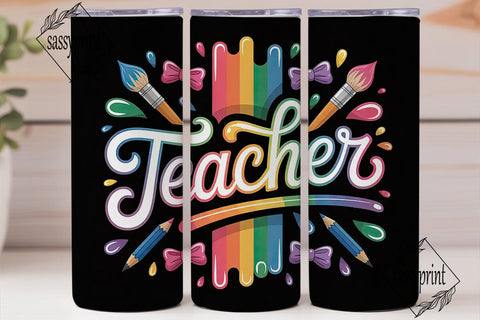 Teacher Appreciation Tumbler Wrap Sublimation sassyprint 