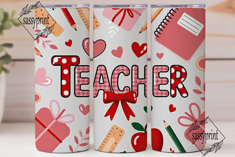 Teacher Appreciation Tumbler Wrap Sublimation sassyprint 