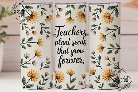 Teacher Appreciation Tumbler Wrap Sublimation sassyprint 
