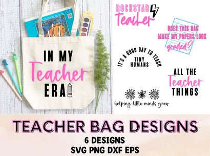 Teacher Bag Designs Thumbnail - SVG PNG DXF EPS SVG So Fontsy Design Shop 