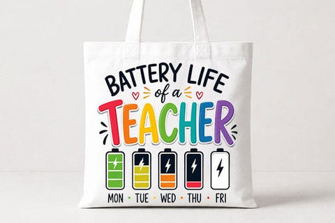 Teacher Battery Life PNG | Funny Teacher Sublimation Design SVG BillahCrafts 