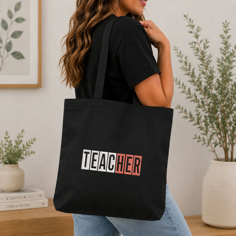 Teacher Block Letters Machine Embroidery Design – Colorful Teacher Word School Embroidery File Embroidery/Applique DESIGNS PatternFeed8 
