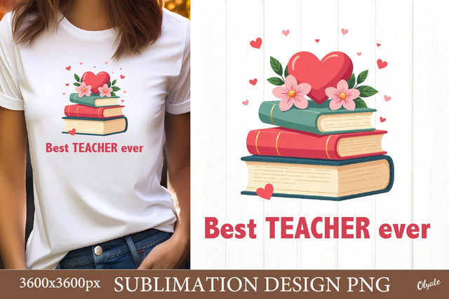 Teacher Book Quote PNG. Teacher Valentine Sublimation Sublimation Olga Terlyanskaya 