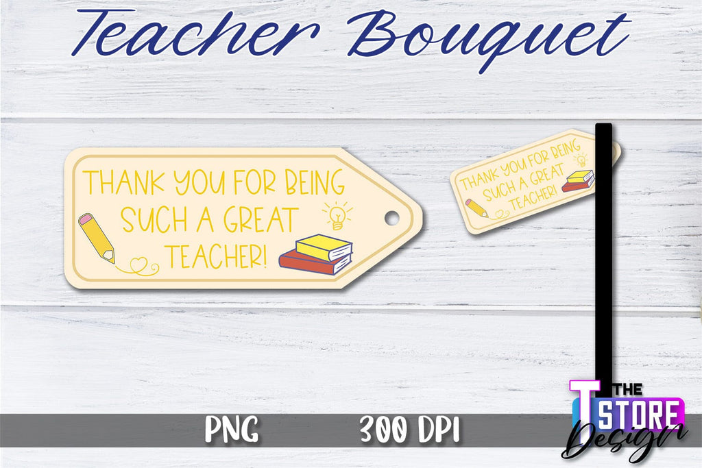 Teacher Bouquet Sublimation | Teacher Bouquet Design | Teacher ...