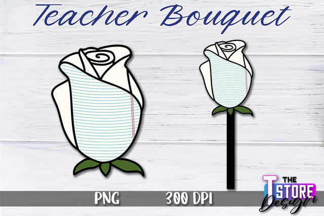 Teacher Bouquet Sublimation | Teacher Bouquet Design | Teacher Sublimation Sublimation The T Store Design 