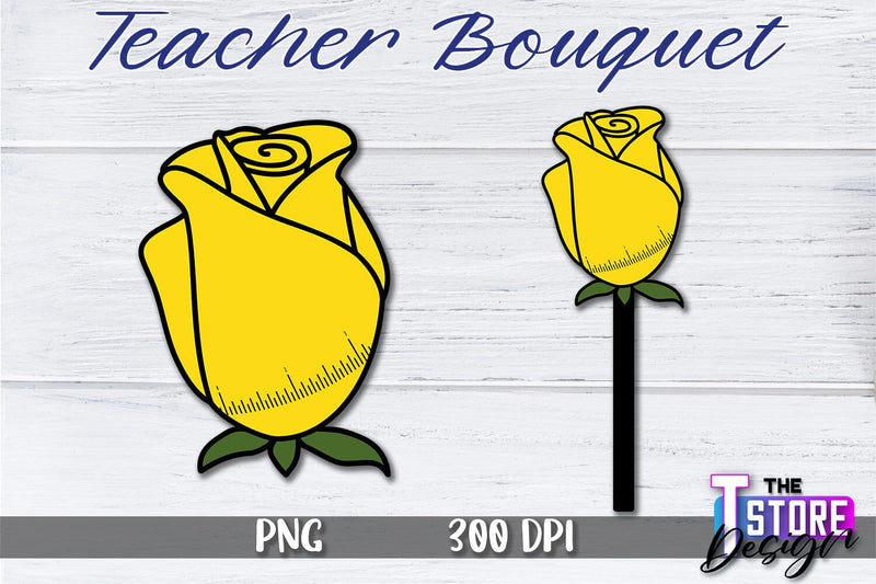 Teacher Bouquet Sublimation | Teacher Bouquet Design | Teacher Sublimation Sublimation The T Store Design 