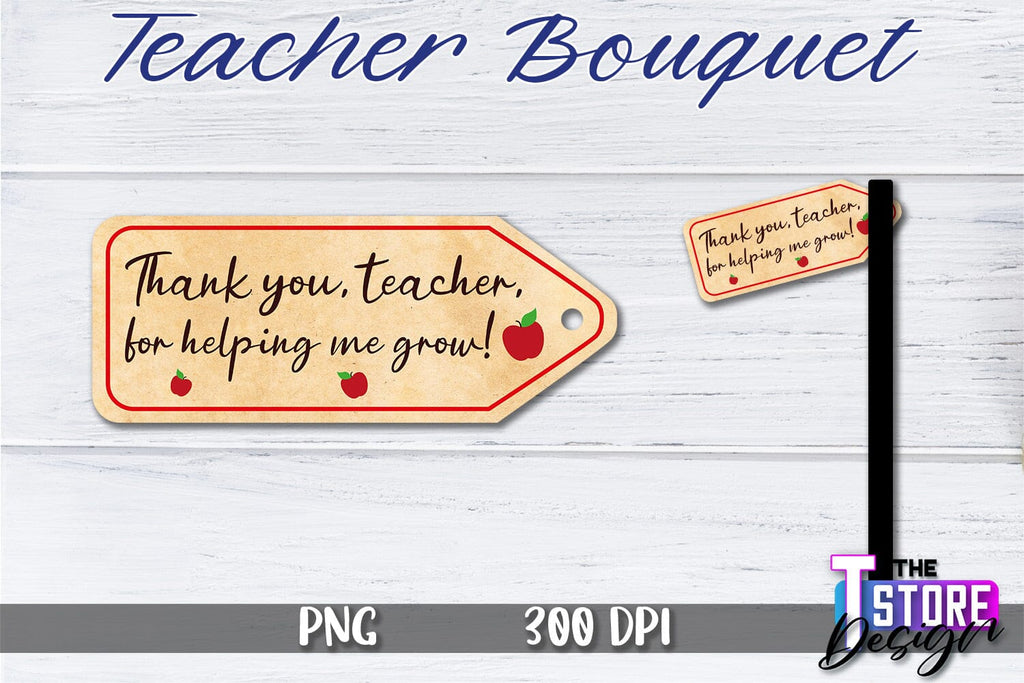 Teacher Bouquet Sublimation | Teacher Bouquet Design | Teacher ...