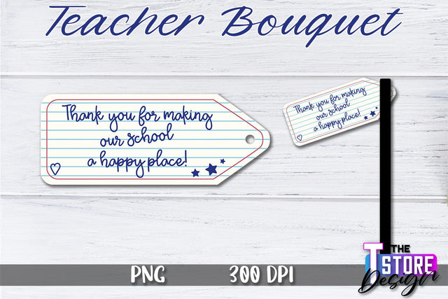 Teacher Bouquet Sublimation | Teacher Bouquet Design | Teacher Sublimation Sublimation The T Store Design 