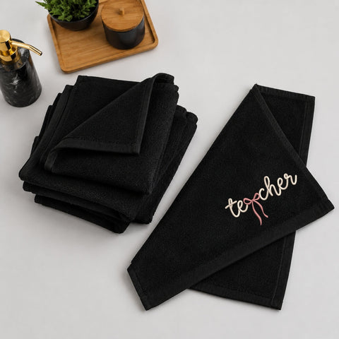 Teacher Bow Machine Embroidery Design Cute Teacher Script Lettering PES DST Stitch Pattern Files Embroidery/Applique DESIGNS PatternFeed8 