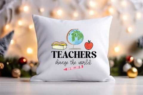 Teacher change the world PNG Design Sublimation Designangry 