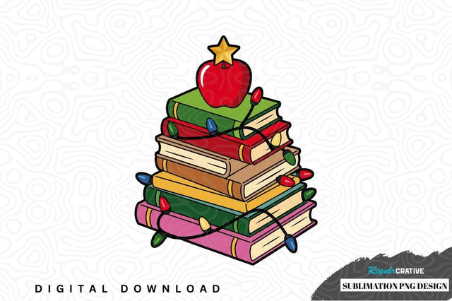 Teacher christmas tree sublimation png design Sublimation Regulrcrative 