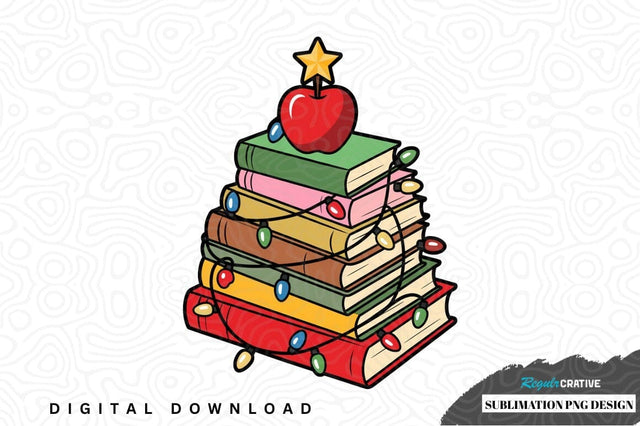 Teacher christmas tree sublimation png design Sublimation Regulrcrative 