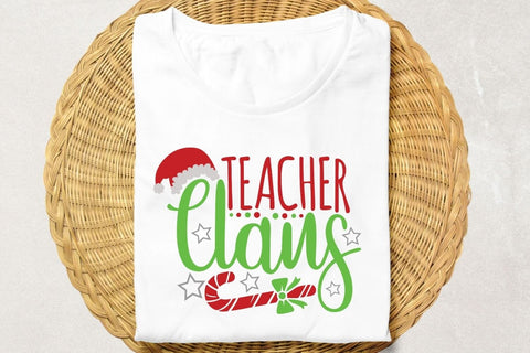 Teacher Claus| Funny Teacher Christmas SVG Cutting Files. SVG CosmosFineArt 