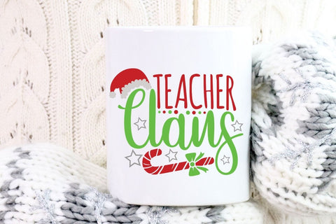 Teacher Claus| Funny Teacher Christmas SVG Cutting Files. SVG CosmosFineArt 