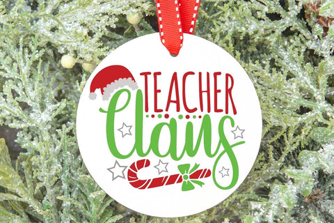 Teacher Claus| Funny Teacher Christmas SVG Cutting Files. SVG CosmosFineArt 