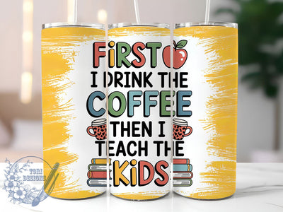 Teacher Coffee Life 20oz Tumbler, Coffee Wrap, Sublimation Gift, Educator Mug, 20oz Tumbler Design, Teacher Life Quote, Classroom Theme Sublimation ToriDesigns 