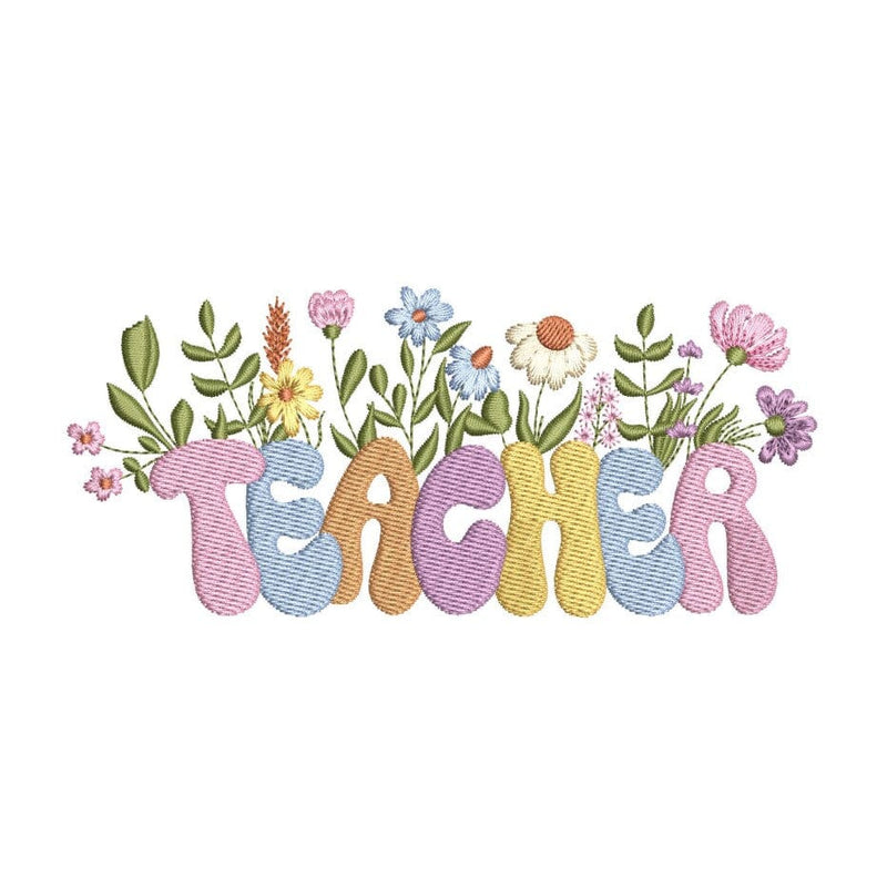 Teacher Embroidery Design, Back To School Quote Embroidery File, Class Of School, 3 sizes, Instant download Embroidery/Applique DESIGNS Nino Nadaraia 