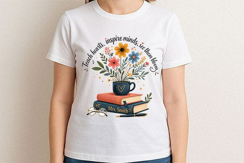 Teacher Gift PNG Inspirational Teacher Sublimation Digital Download SVG BillahCrafts 