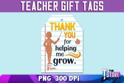 Teacher Gift Tag Sublimation | Teacher Tag PNG Design | Gift Label PNG | PNG File Sublimation The T Store Design 