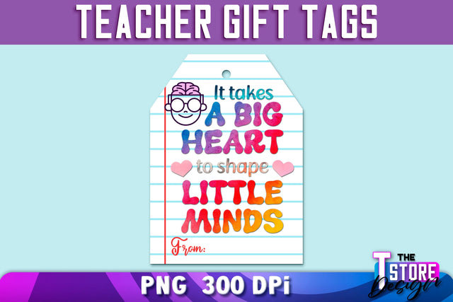 Teacher Gift Tag Sublimation | Teacher Tag PNG Design | Gift Label PNG | PNG File Sublimation The T Store Design 