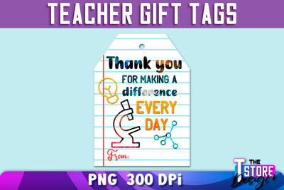 Teacher Gift Tag Sublimation | Teacher Tag PNG Design | Gift Label PNG | PNG File Sublimation The T Store Design 
