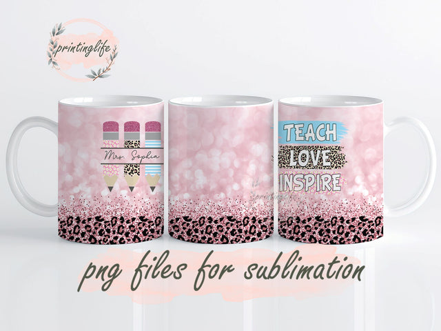 Teacher Gifts For Women Teacher Appreciation Gifts Preschool Teacher Gifts For Teacher Gifts Basket Teacher Mug Wrap Design, Instant Digital Design Download Mug Wrap Design, Mug Design PNG Sublimation PrintingLife 